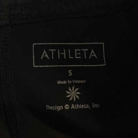 Athleta Hana 2 in 1 Black & White Running Shorts, Size S - Picture 6 of 6